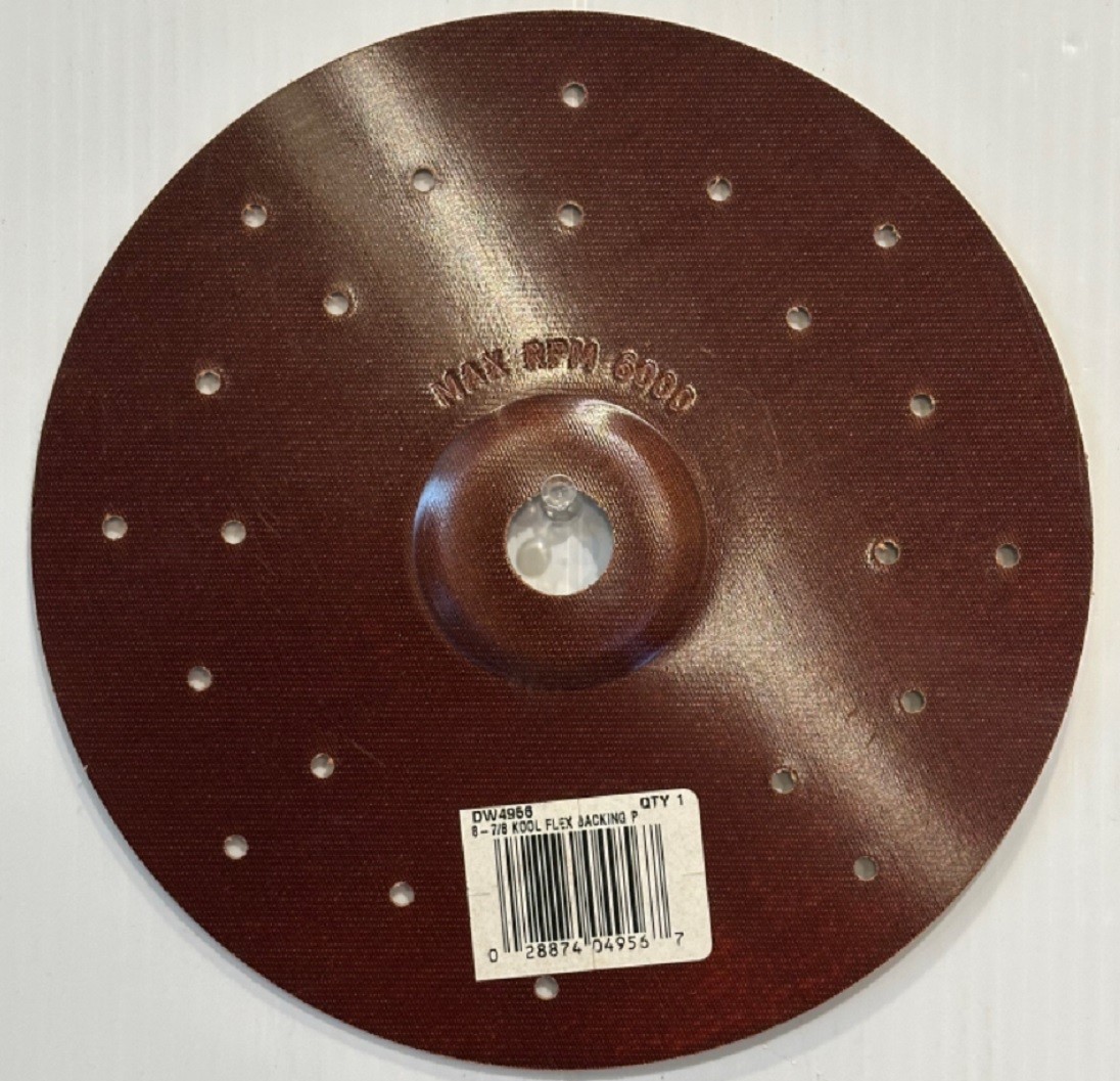 Dewalt Phenolic Backing Pad 8 7/8” in Dia DW4956 Kool Flex Backing Pad.