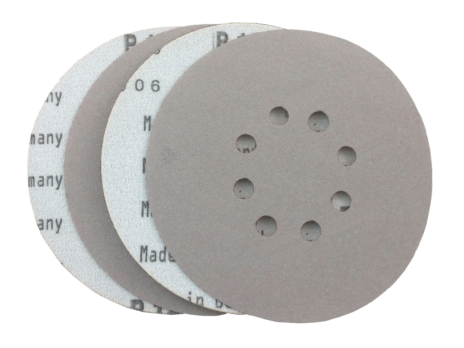 6″ X 8 Hole Platinum Film Hook and Loop Grip Sanding Discs (25 Pack, 1500 Grit)