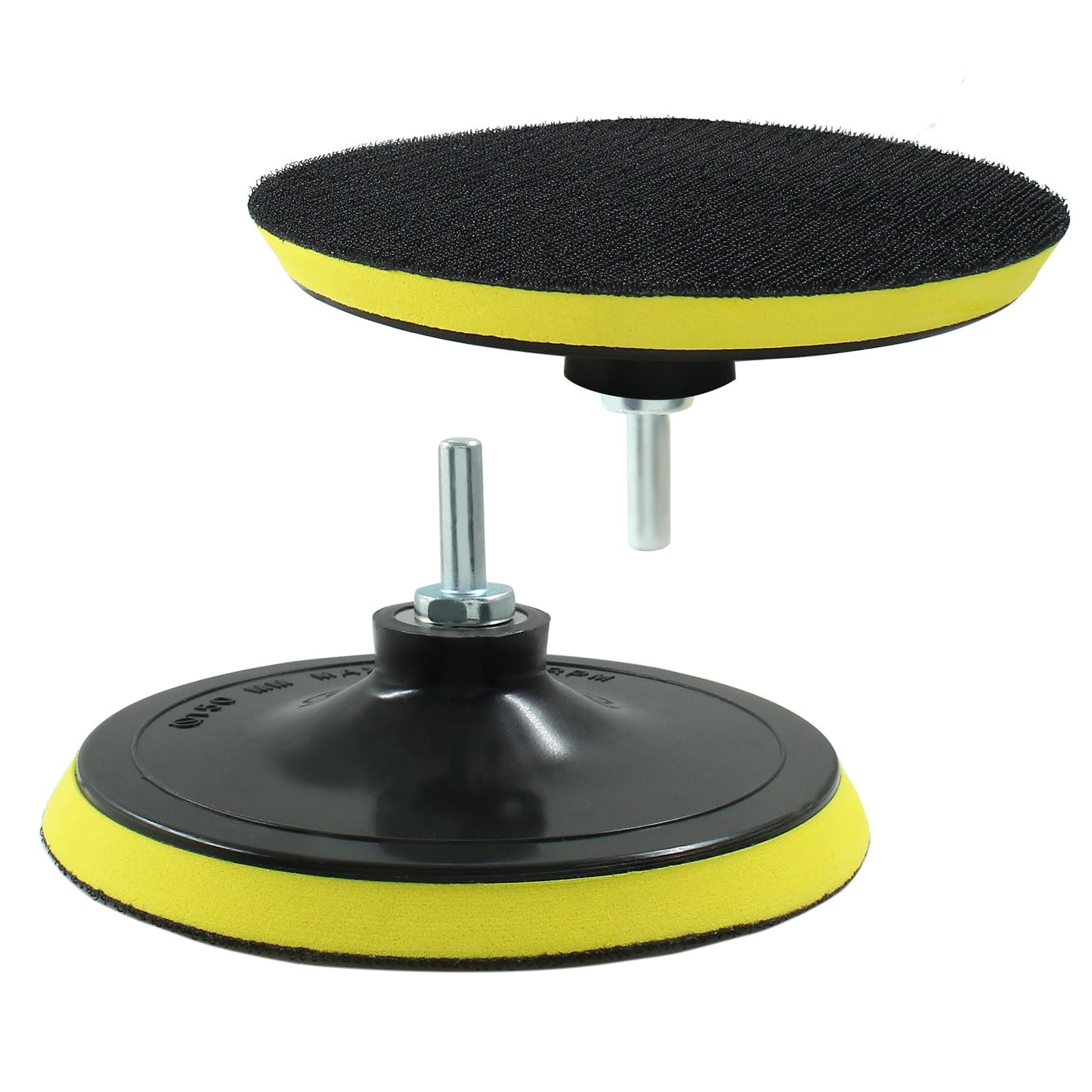 6-Inch Hook and Loop Backing Pads with M14 Drill Adapter for Sanders