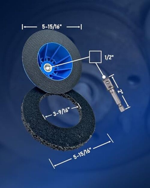 Professional Wheel Hub Grinder Kit – 6-Inch Silicon Carbide Disc with Cordless