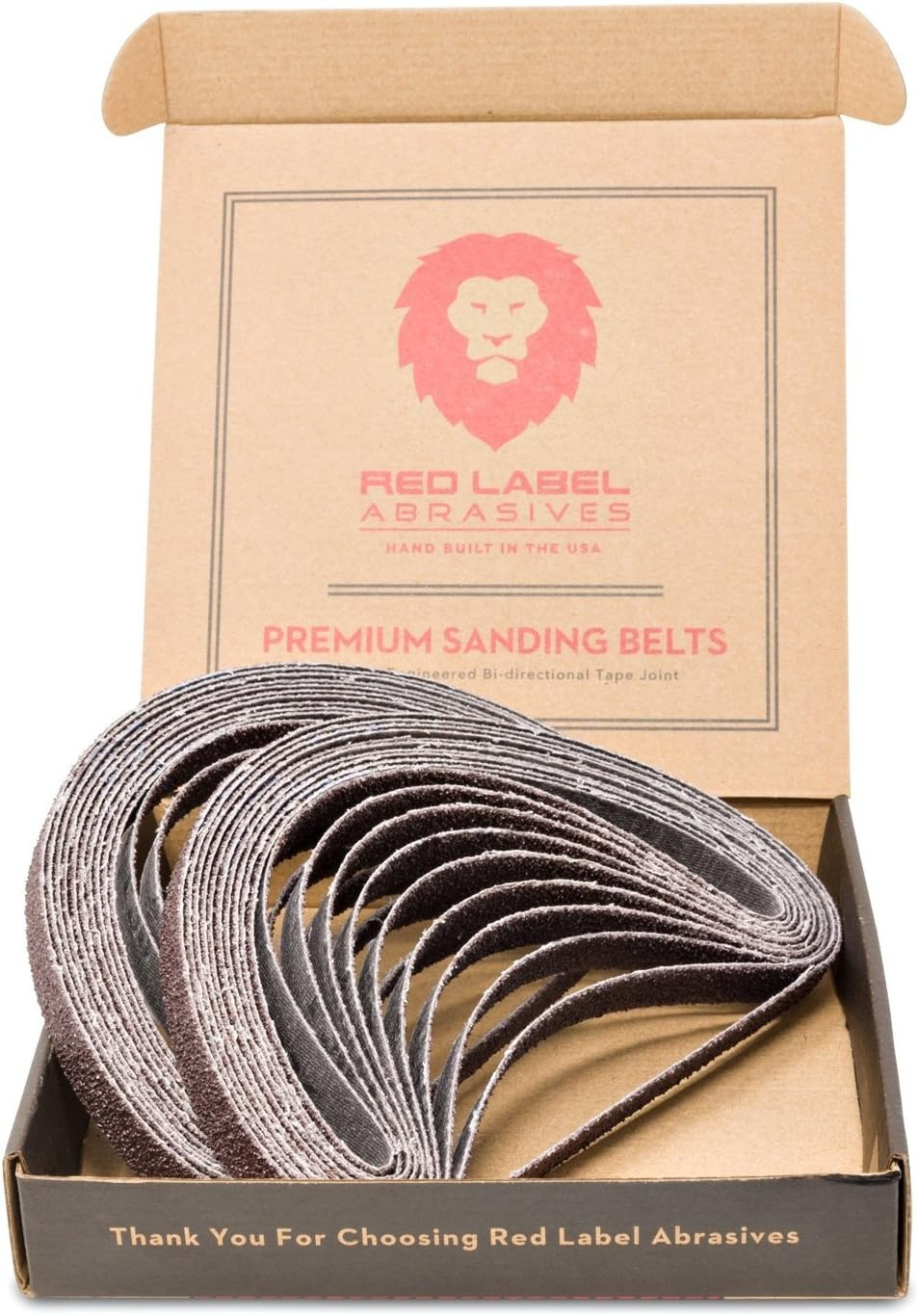 1/2 X 18 Inch 60 Grit Aluminum Oxide Air File Sanding Belts, 20 Pack Sanding Pap