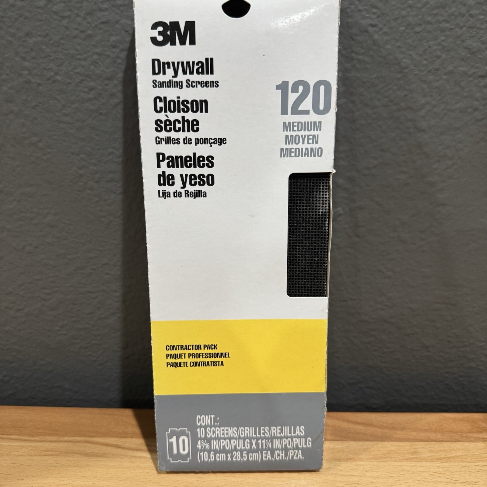 Drywall Sanding Sheets 4 3/16 In. X 11 1/4 In. 220 Grit Fine Screens (10-Pack)