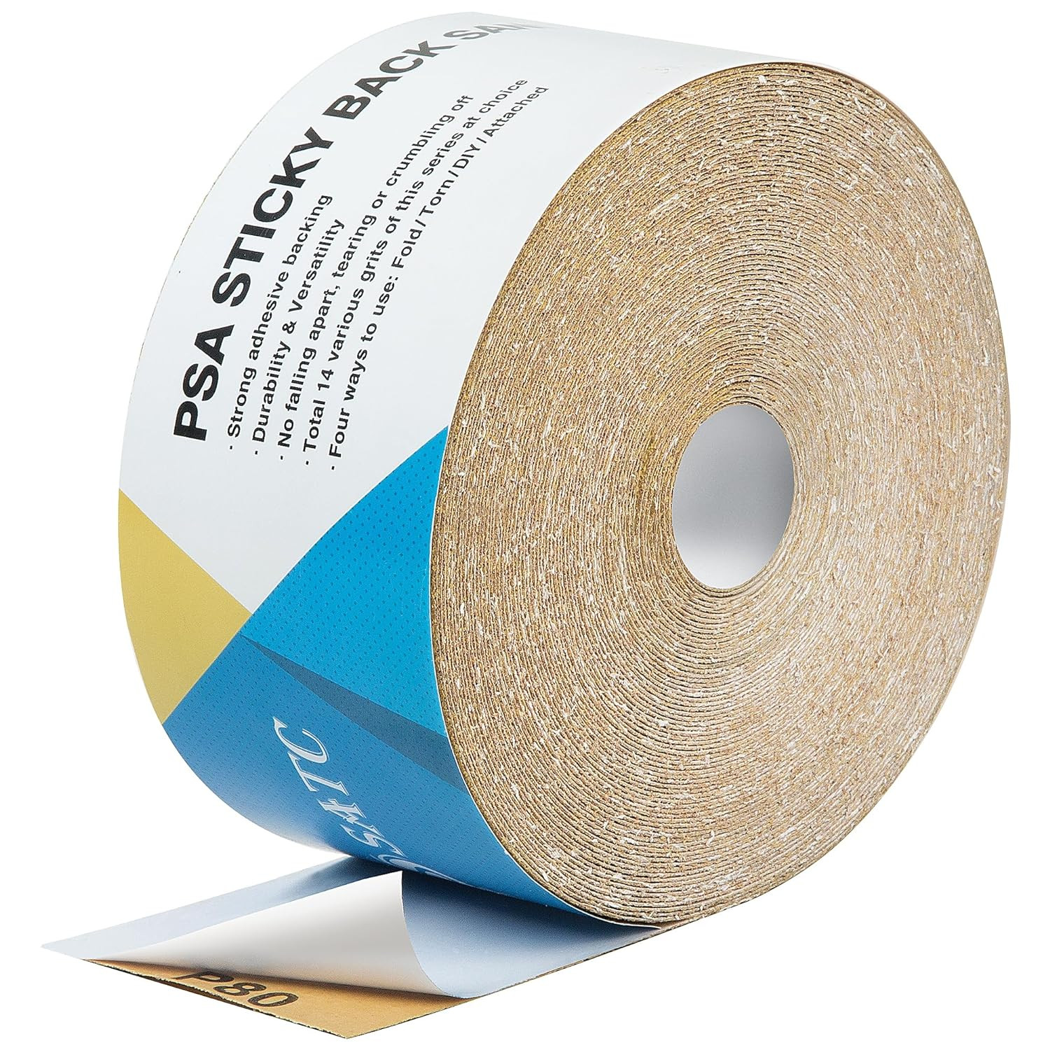 Roll Sticky Back 40-1000 Grit Sandpaper Roll 2-3/4″ Width Sanding Adhesive Paper
