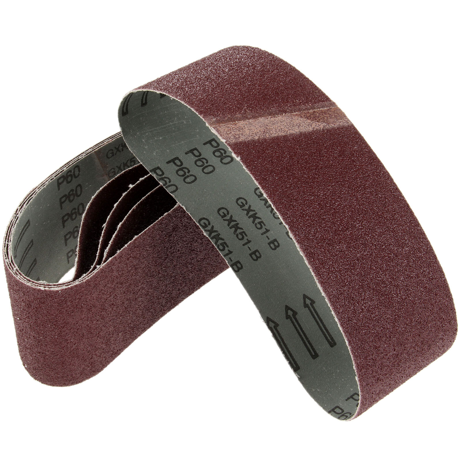 SATC 10PCS 3×21 Inch Sanding Belts P100 Aluminum Oxide For Wood, Metal & Plastic