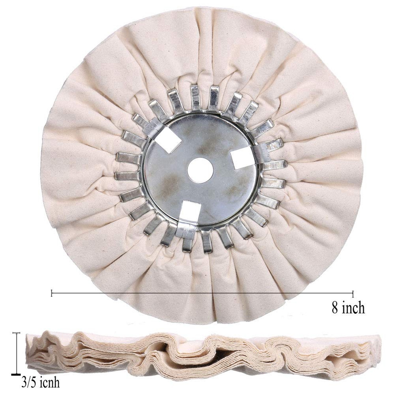 Airway Buffing Wheel Kit 4 Piece kit (1 pcs White & 1 pcs Orange & 1 pcs Blue…