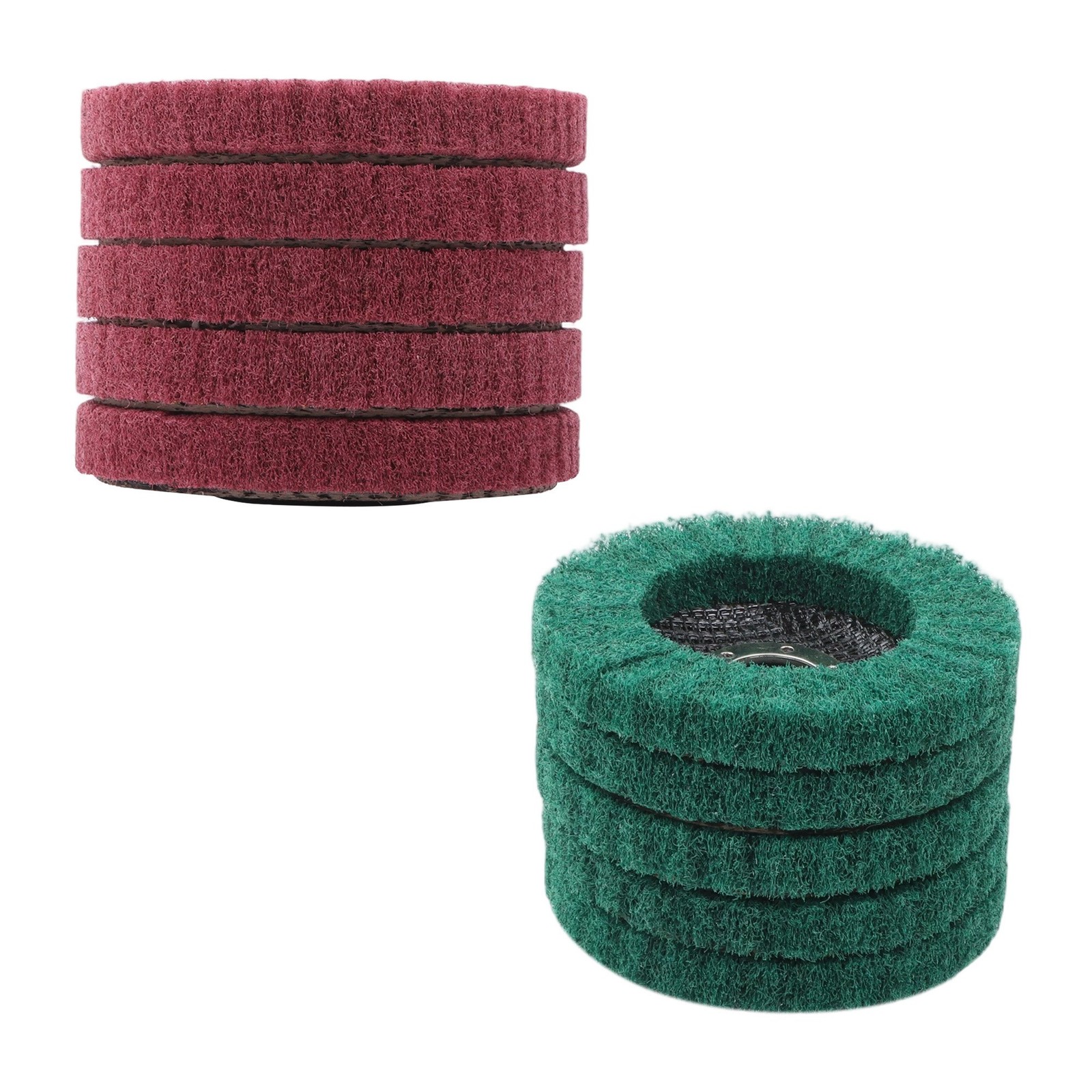 10 Pack 180 & 320 Grit Scour Flap Discs Set for Angle Grinder (4-1/2″ x 7/8″)