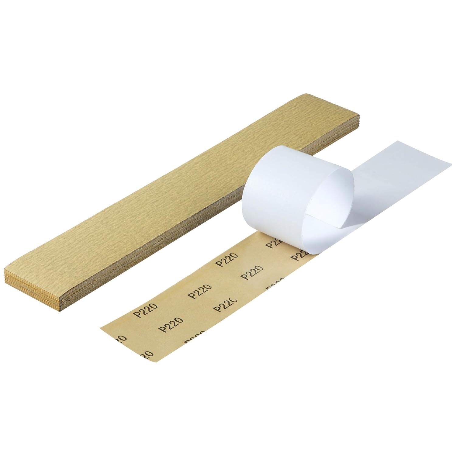 2-3/4″ x 16-1/2″ PSA Longboard Sandpaper Sheets – 220 Grit – 40 Sheets Pre Cut