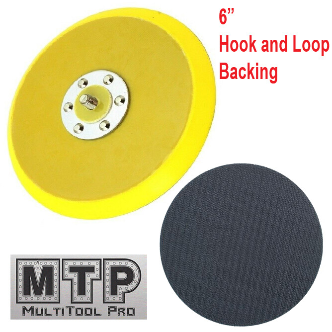 6″ Hook and Loop Sanding Pad 5″X 5/16″ 24 TPI Thread DA Sander Grinder Polishing