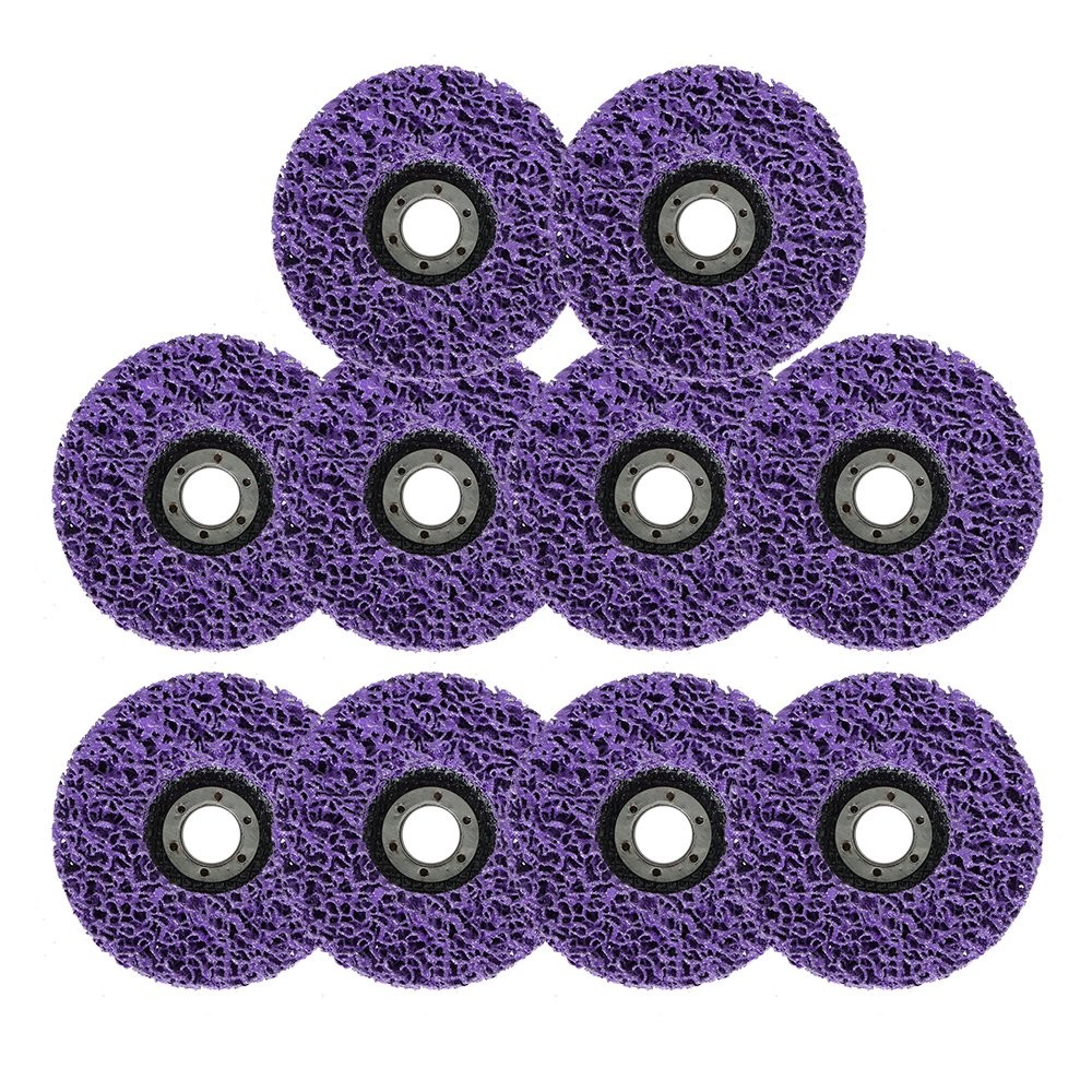 10 Pack 4.5 Inch x 7/8 Inch Strip Discs Stripping Wheel For Angle Grinders Disc