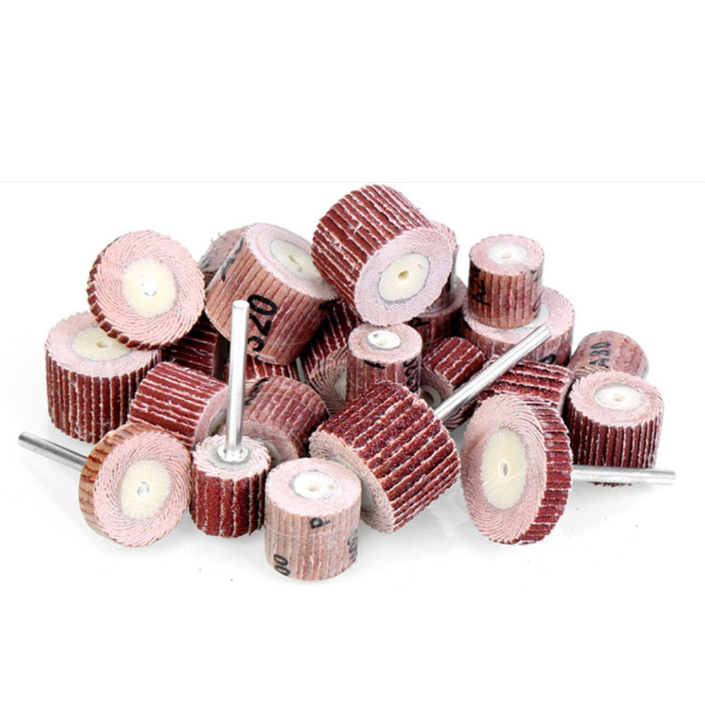 12mm 15mm 20mm Flap Sanding Wheel Disc 80 – 600 Grit for Dremel Rotary Tool