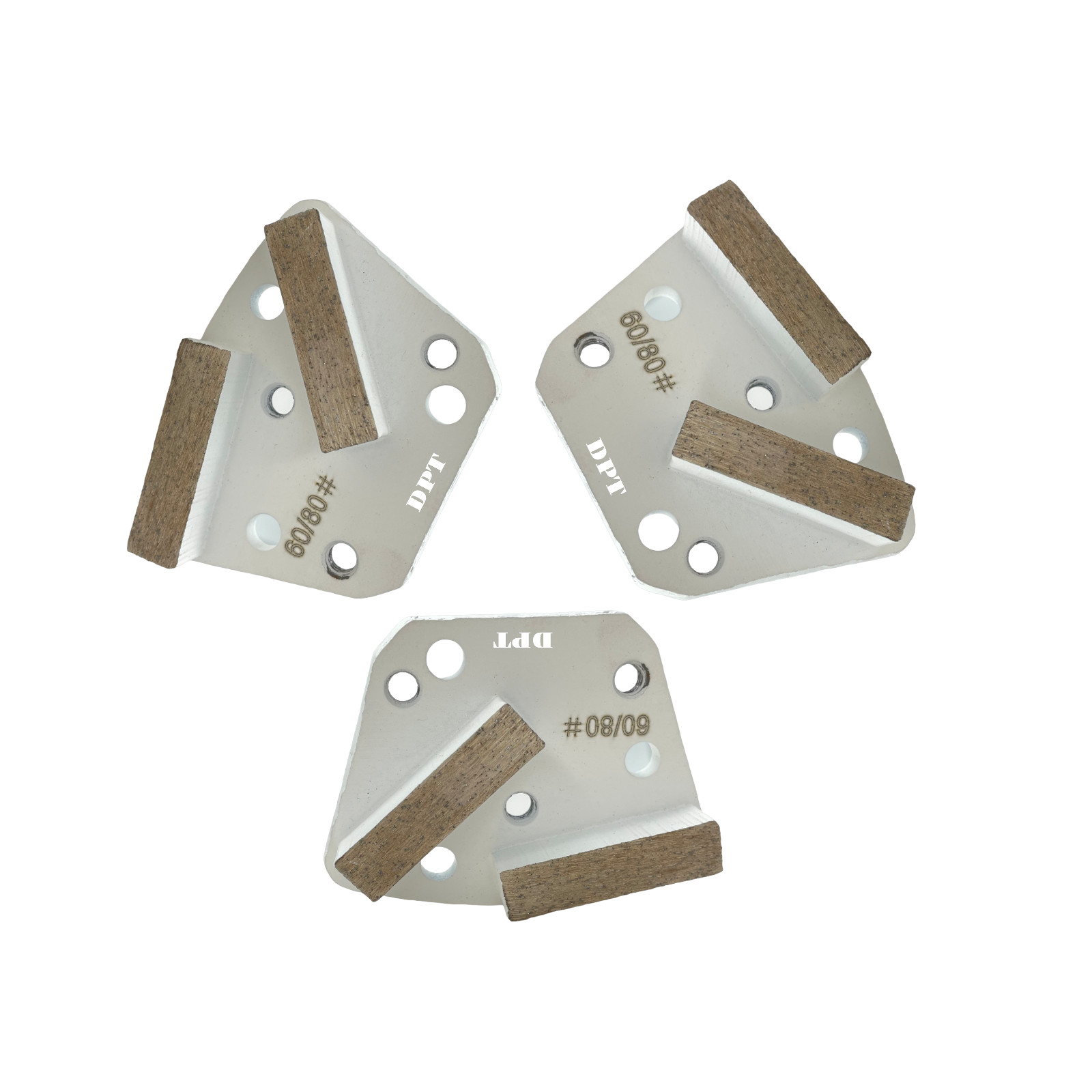 9 Pack Trapezoidal Diamond Grinding Disc for Soft Bond Hard Concrete Surface