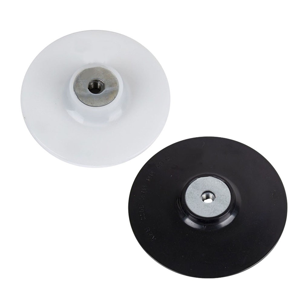 Black/White Plastic+Metal Backing Pad for 4Inch Fibre Discs with Lock Nut