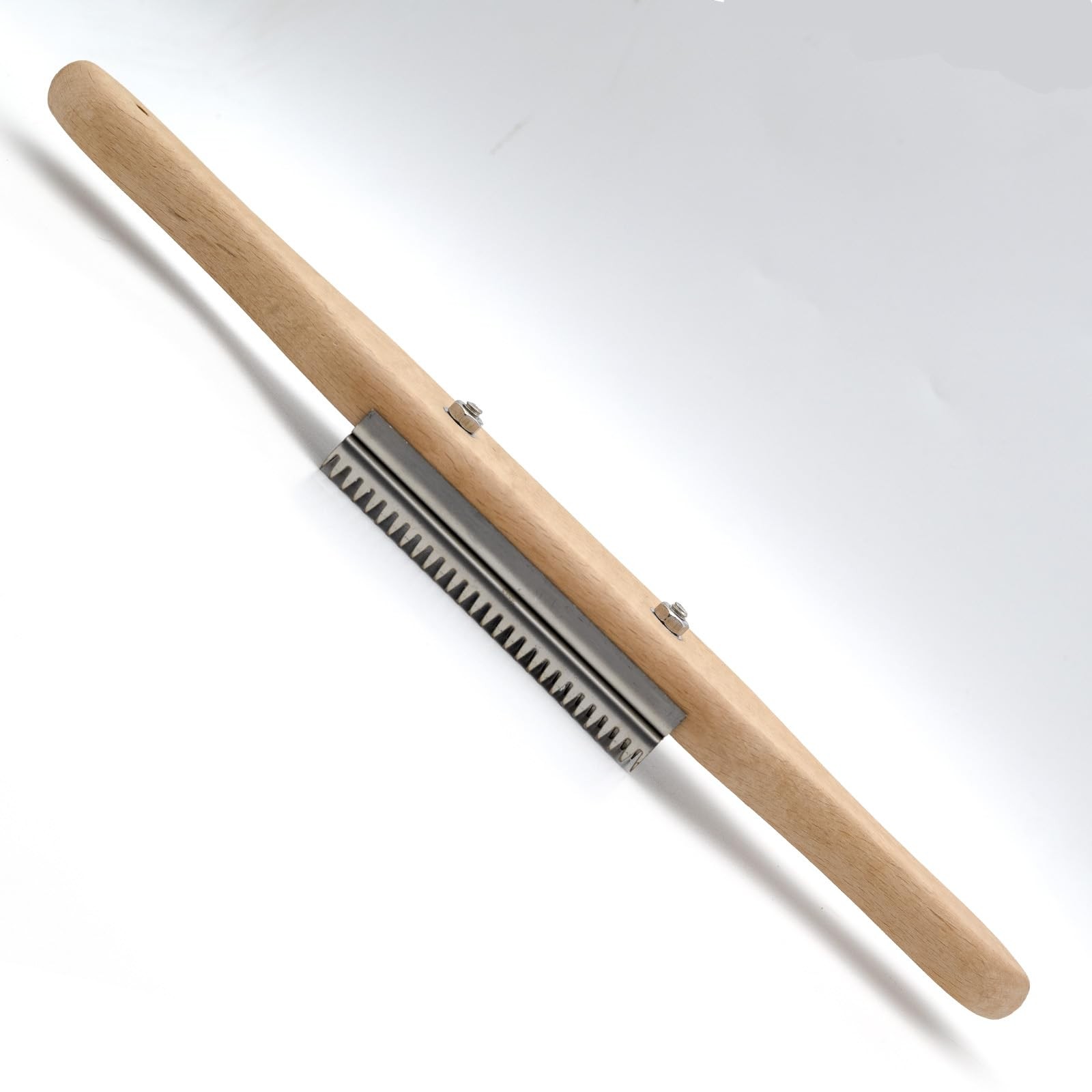 Tworider Buffer Wheel Rake, Polishing Tool with 15″ L x 2″ W, Silvery