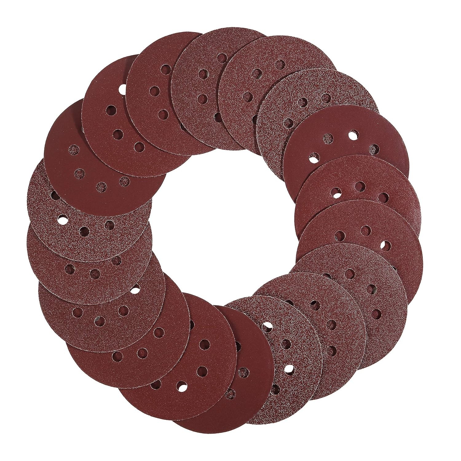 Bates- Sanding Discs 5 Inch 8 Hole, 30 Pack, Assorted Grits 40 80 120 220 320…