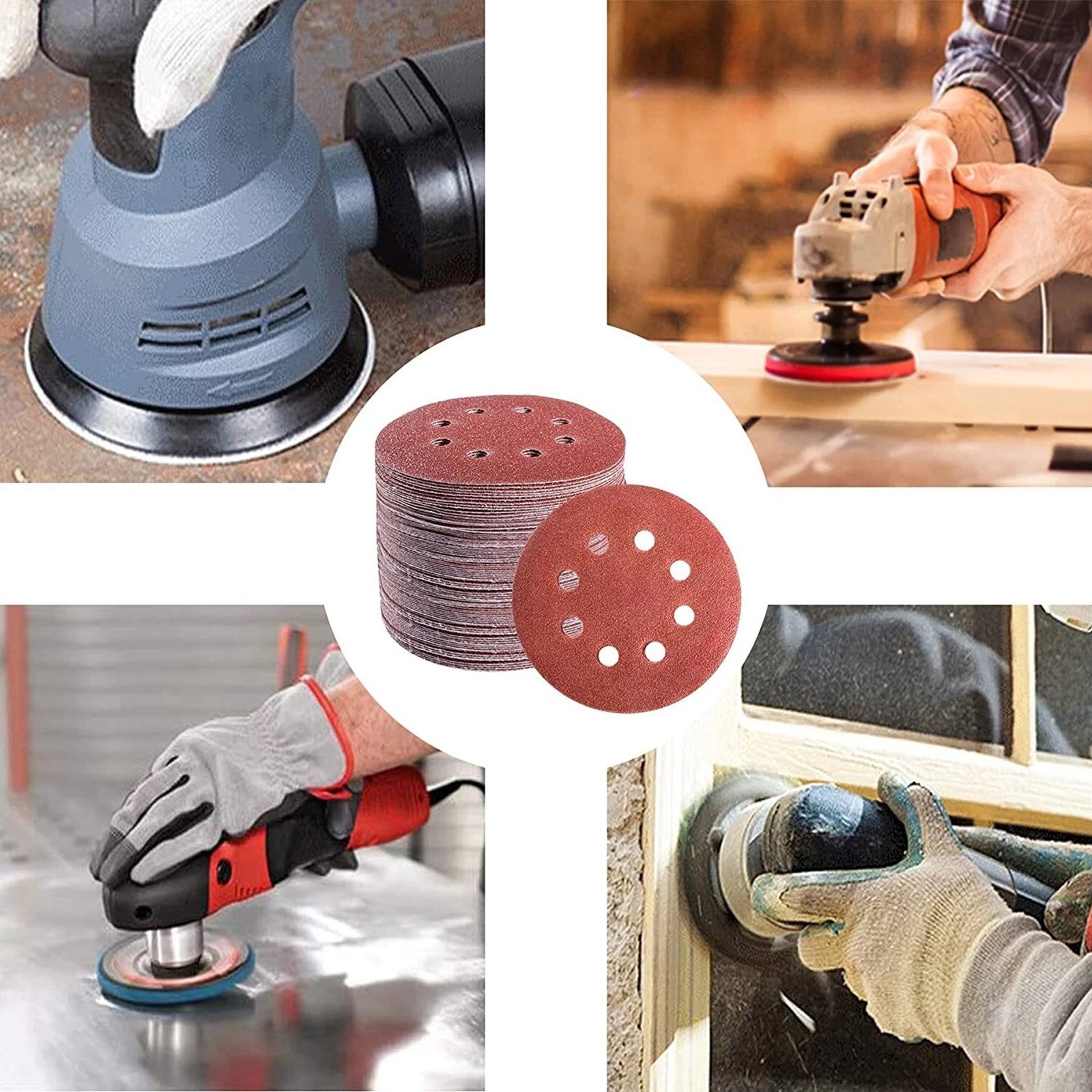225mm 9″ Sanding Discs 40 – 600 Grit Orbital Sander 8 Hole Pads Premium quality