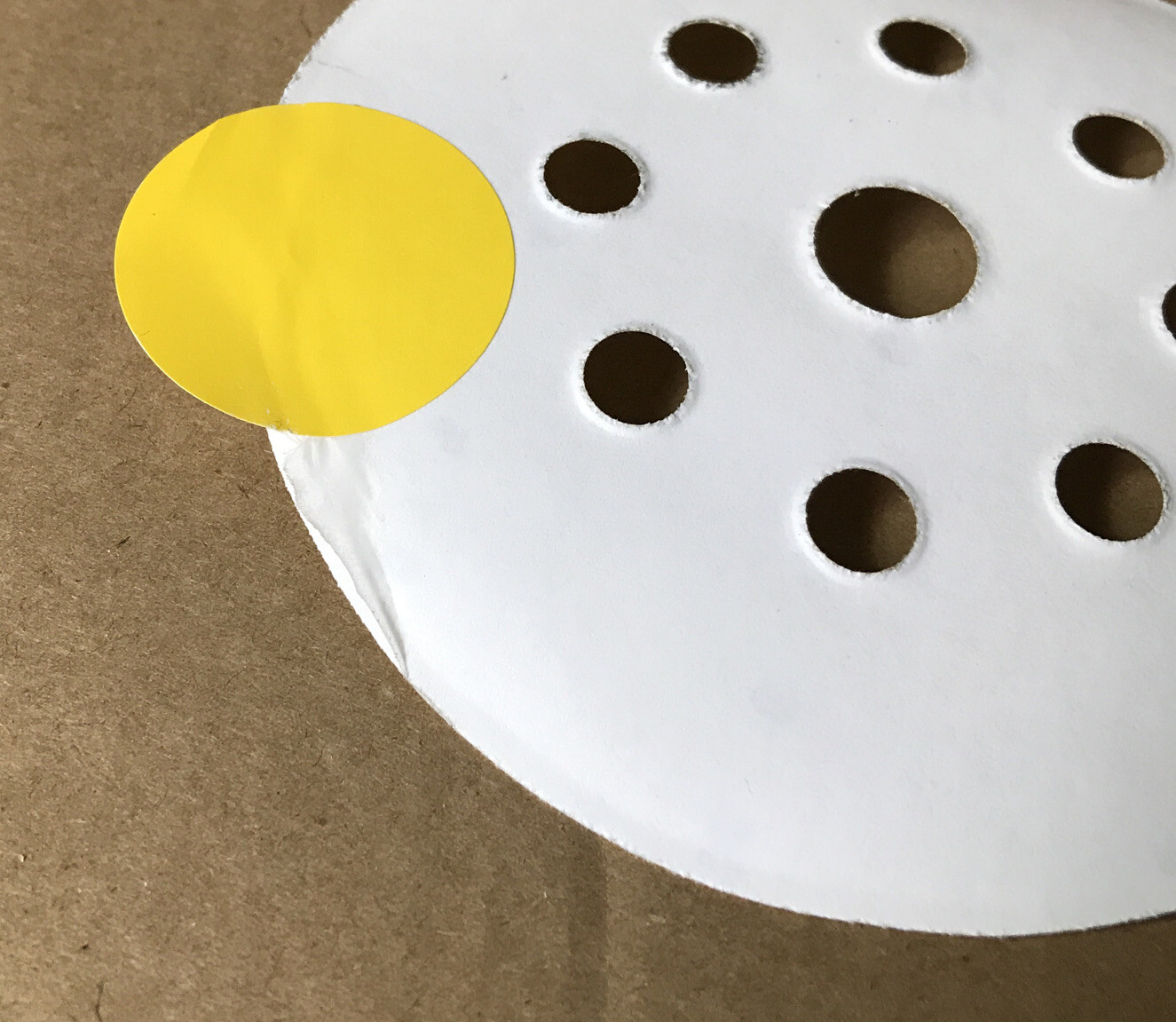 NEW Sia Blue Line 5″ sanding disc, P 320 grit, 100 discs peal and stick 9 hole