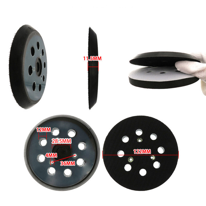5″ 125mm Hook Orbital Sander Replacement 8 Holes Sanding Backing Polishing Pad
