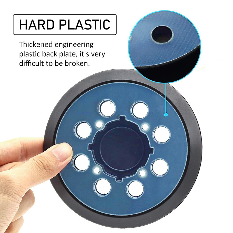 5 Inch 8 Hole Hook and Loop Orbital Sander Pad For Craftsman CMCW220B & CMEW231