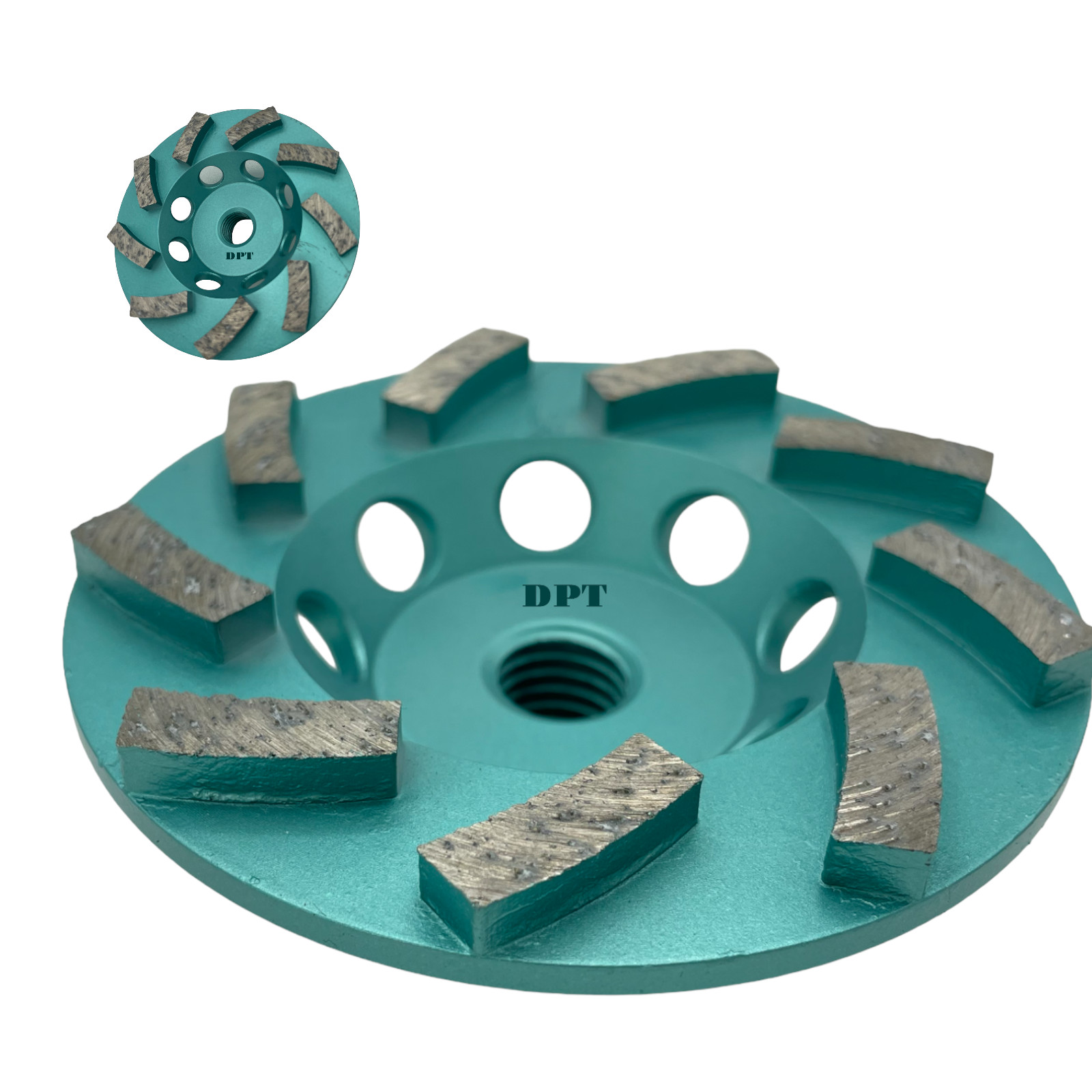 2 PACK 4-1/2″ Diamond Cup Wheels for Concrete Angle Grinders 5/8″-11 Thread