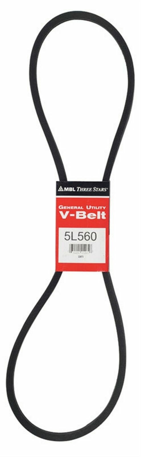 Mitsuboshi 5L560A Black V-Belt 56 L x 0.63 W in. for Fractional Horsepower Motor