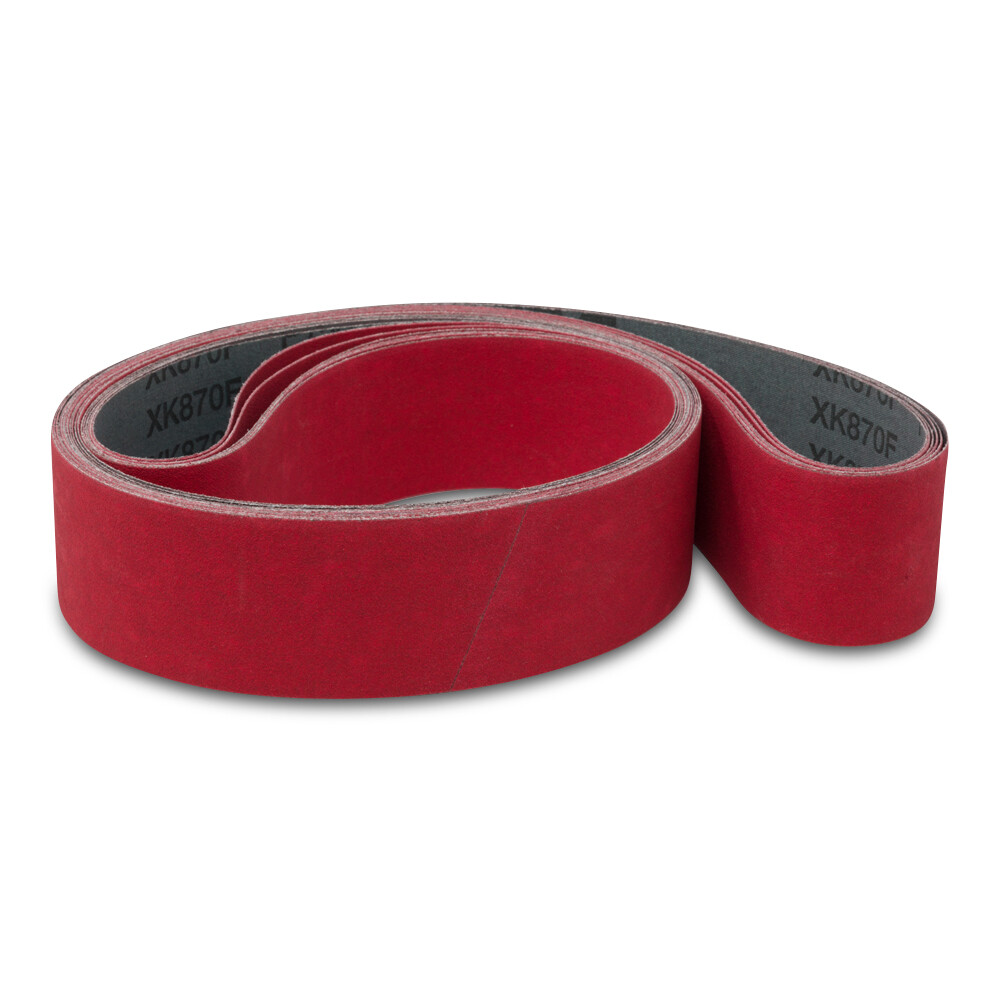 2 X 72 Inch 320 Grit Metal Grinding Flexible Ceramic Sanding Belts 6 Pack