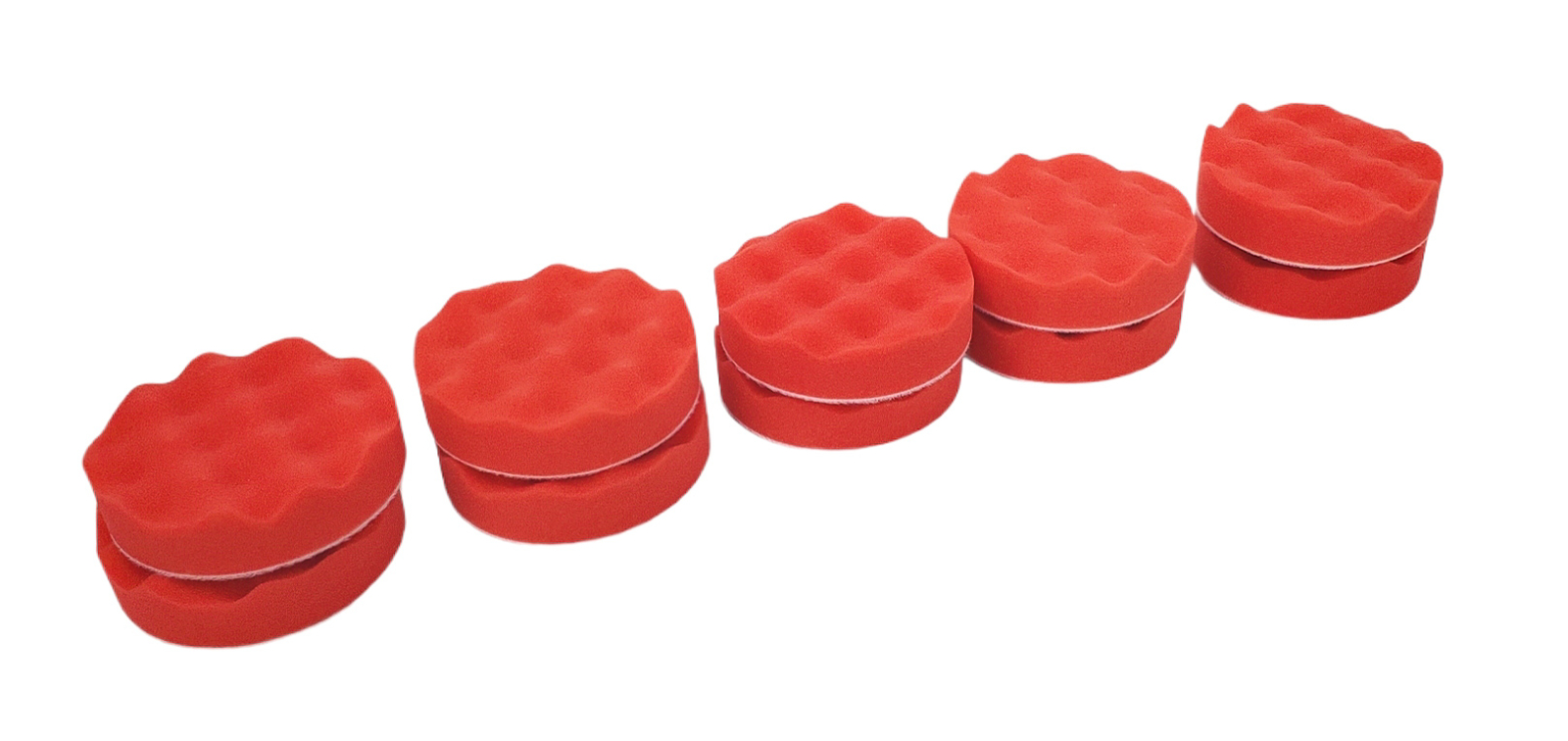 20pk 3M Buffing Pad Finesse-It 28874 Red Foam Waffle Face 3-1/4 Inch New