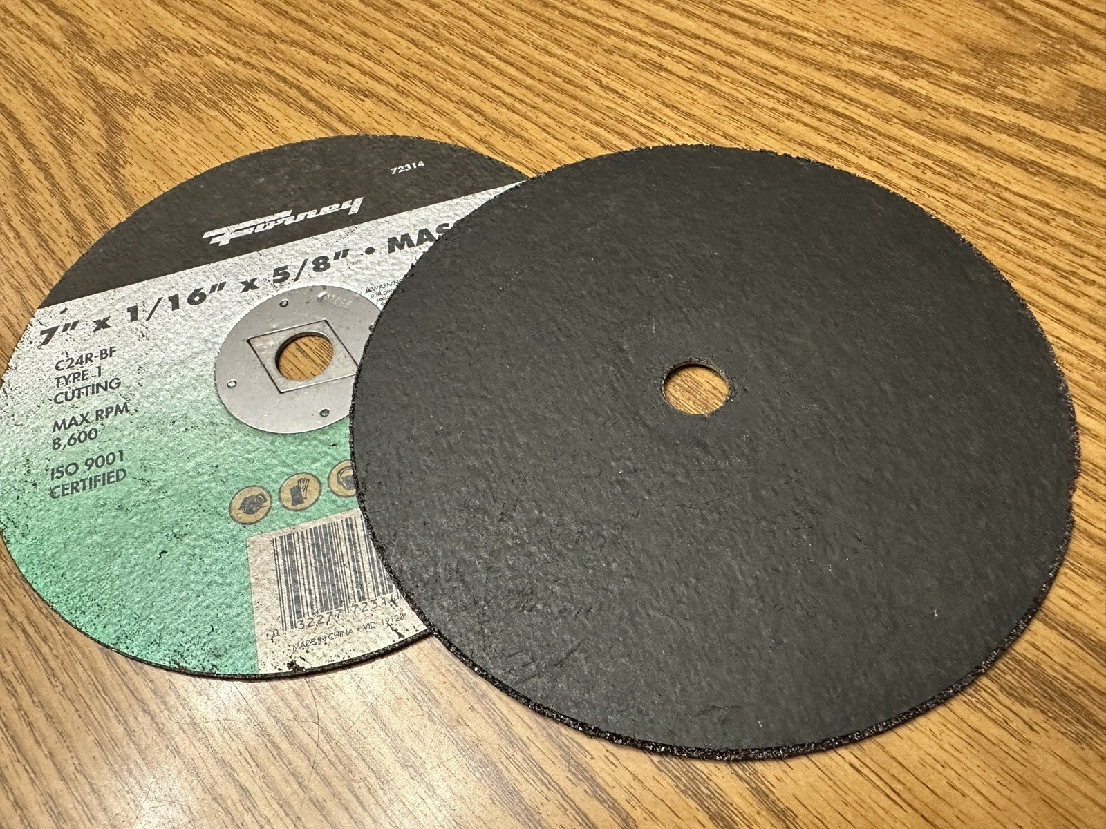 Lot Of 2 Forney 72314 Masonry Grinding Wheel 7″ X 1/16″ X 5/8″ Type 1 C24R-BF