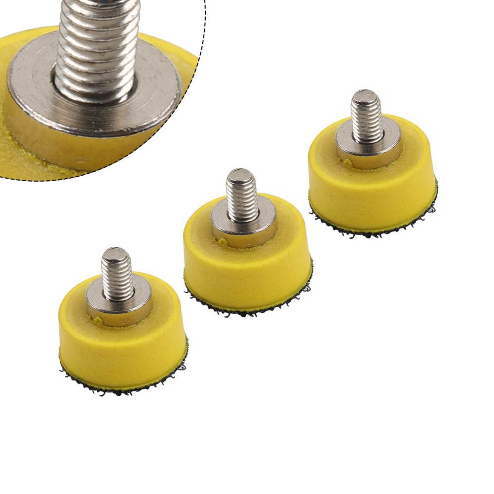 3pcs 1/2/3″ Hook & Loop Backing Pads Sanding Disc Sander Plate Polisher M6