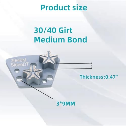 Trapezoid Concrete Floor Diamond Medium bond Coarse 30.0 30/40# Medium bond
