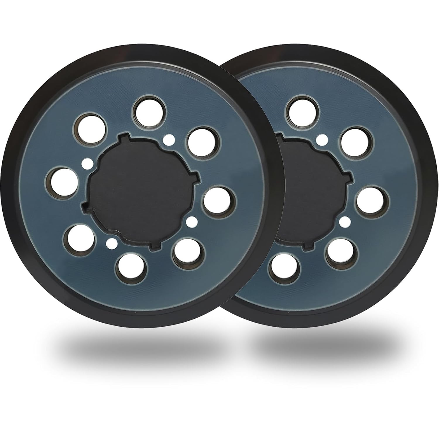 2 Pack 5 Inch 8 Hole Hook and Loop Replacement Sanding Backing Pad Sander Pad
