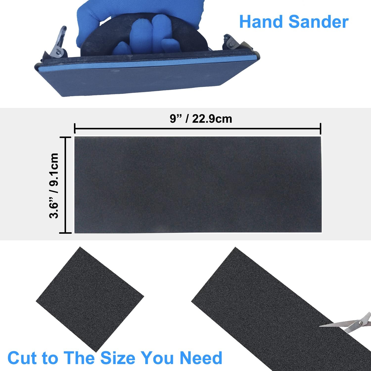 Sandpaper Variety Pack, Assorted Wet Dry Sandpaper for Wood & Metal