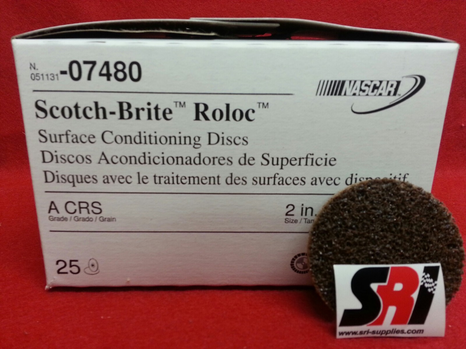 3M Scotch-Brite Roloc Surface Cond. Disc, 2″, 07480 CRS