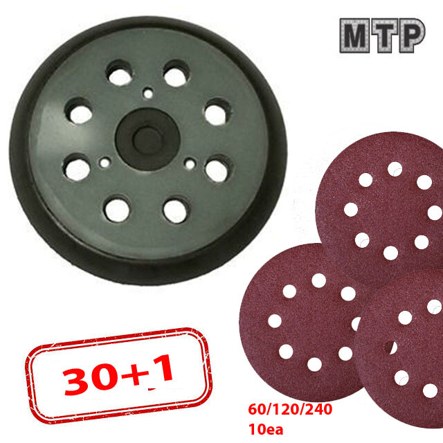 5″ Pad For Makita 743081-8 Hitachi 324-209 5″ 8 Hole Orbit Sander Hook & Loop