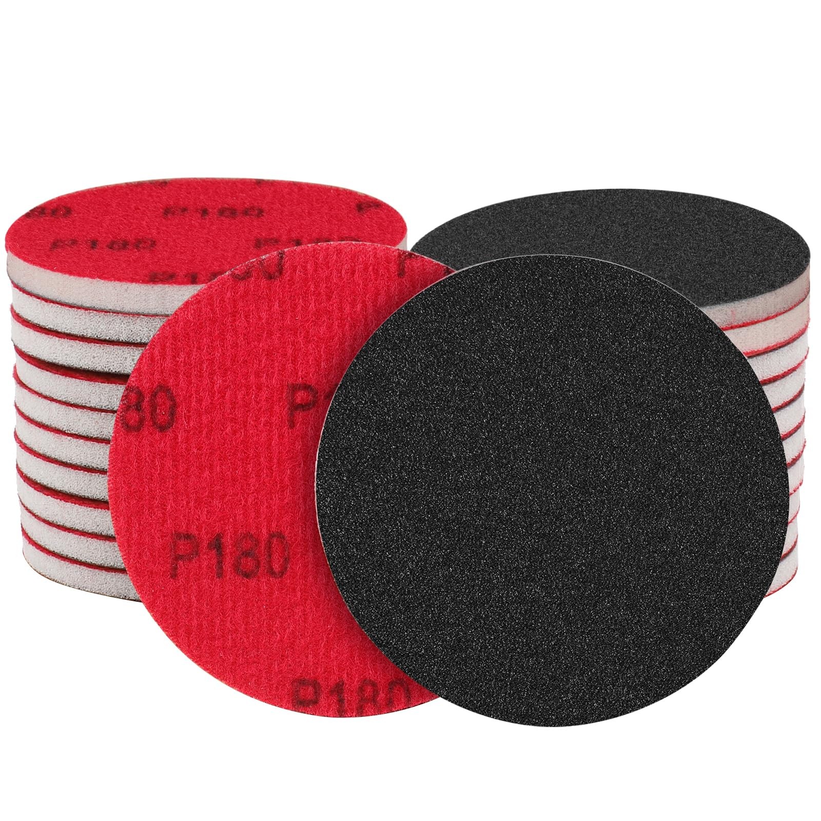Shineboc 12Pcs 6 Inch Hook and Loop Sanding Sponge Discs 1803000 Grit Wet Dry…
