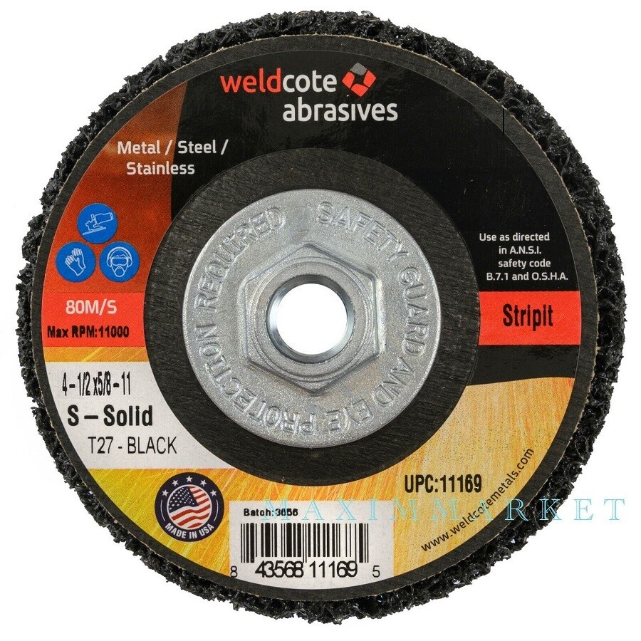 4-1/2″ x 7/8″ Surface Conditioning Strip Disc Wheel for Fast Paint Rust Removal