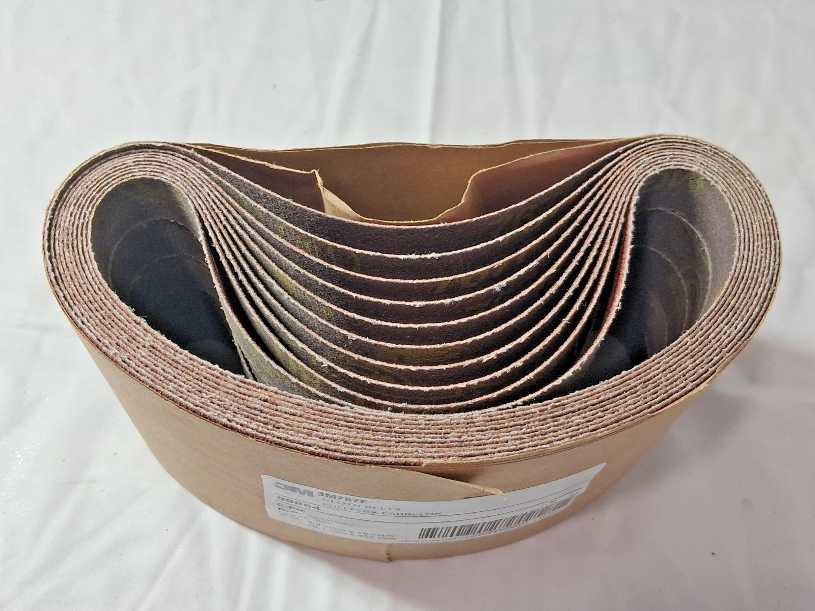 3M Ceramic Abrasive Belts QTY50 3/4" Wide 18" OAL 80 Grit 89864