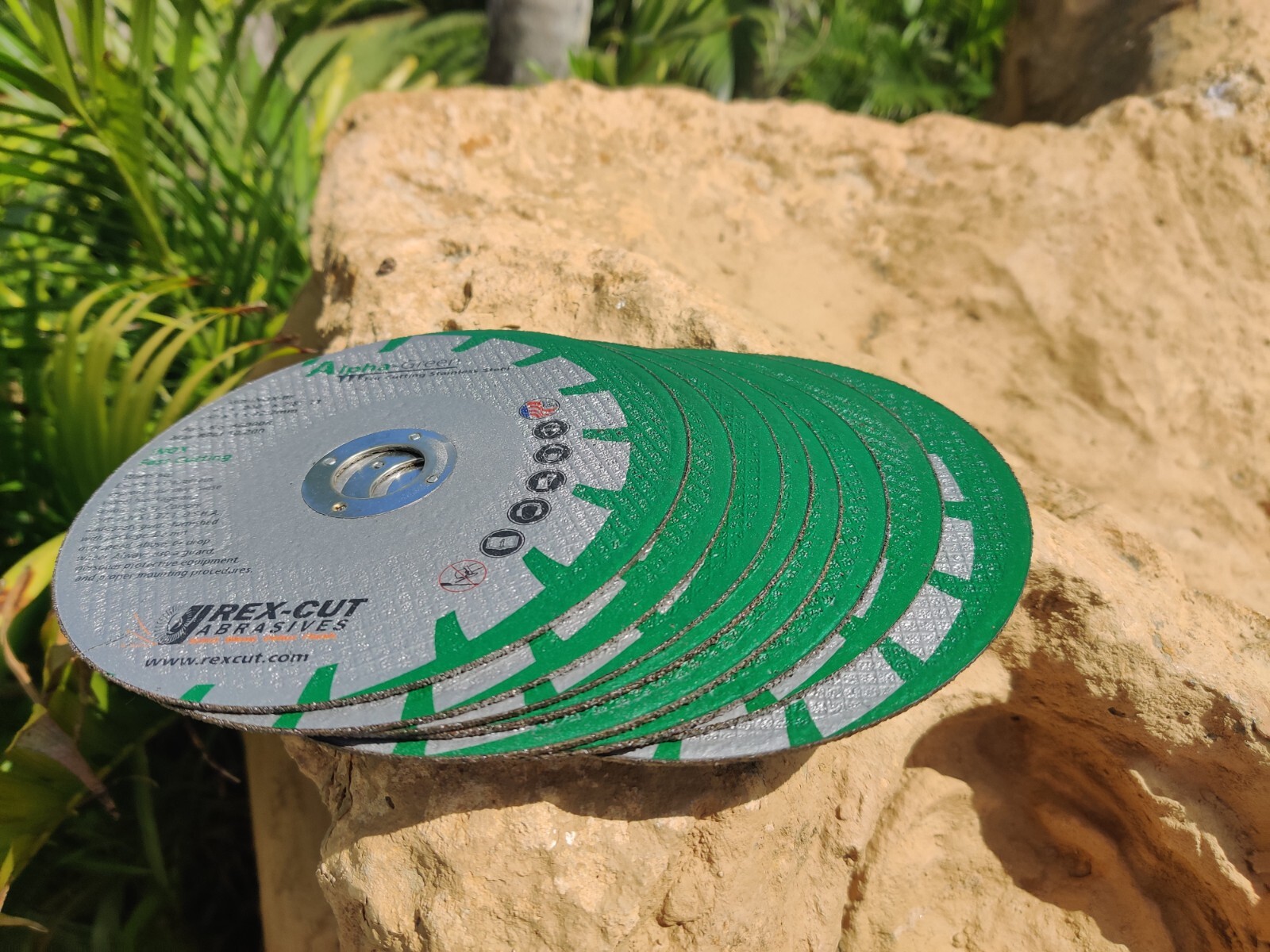 8/Pk Rex-Cut Alpha Green 6″ x .040 x 7/8″ 860008
