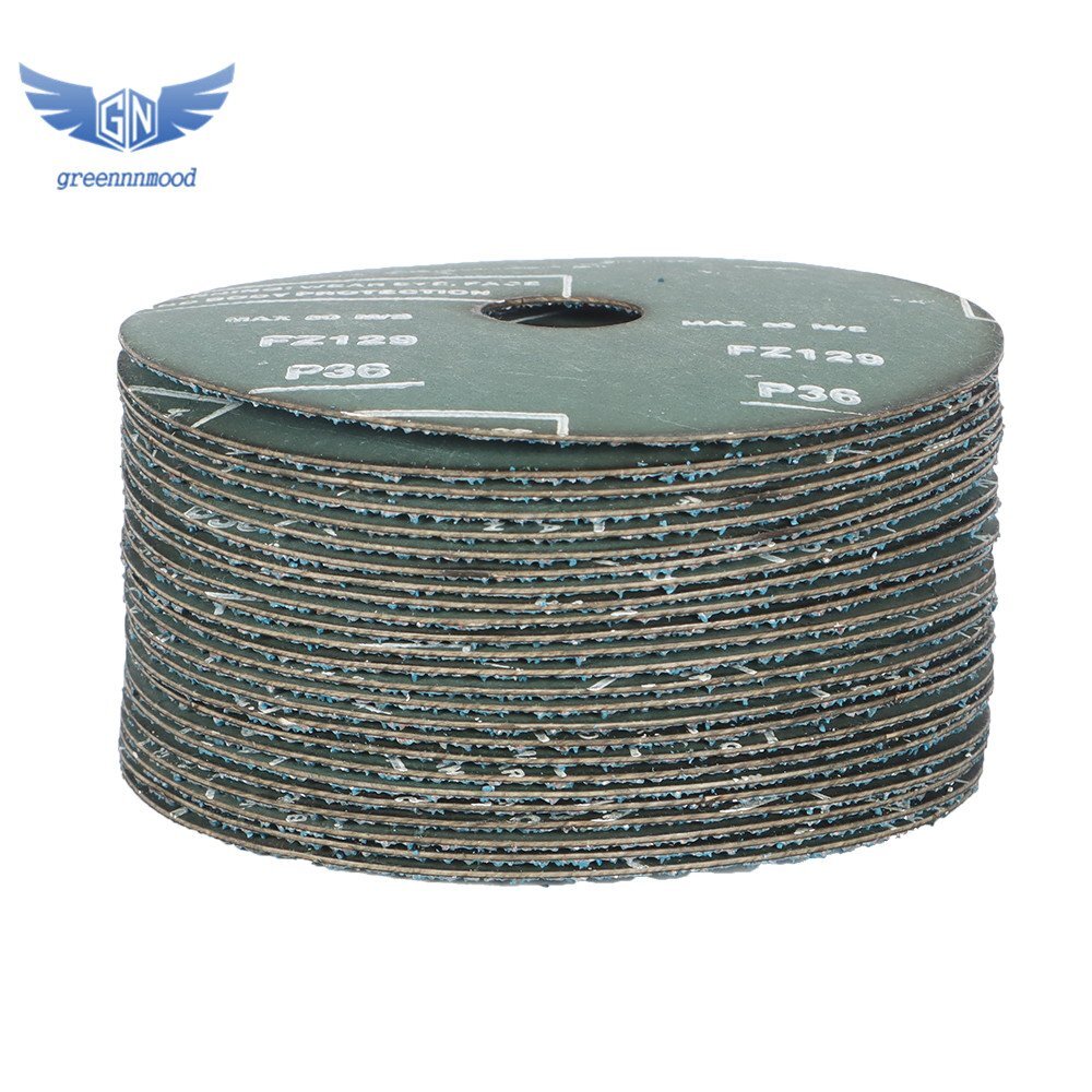 25Pcs 24 Grit & 36 Grit Zirconia Resin Fiber Disc Grinding And Sanding Discs