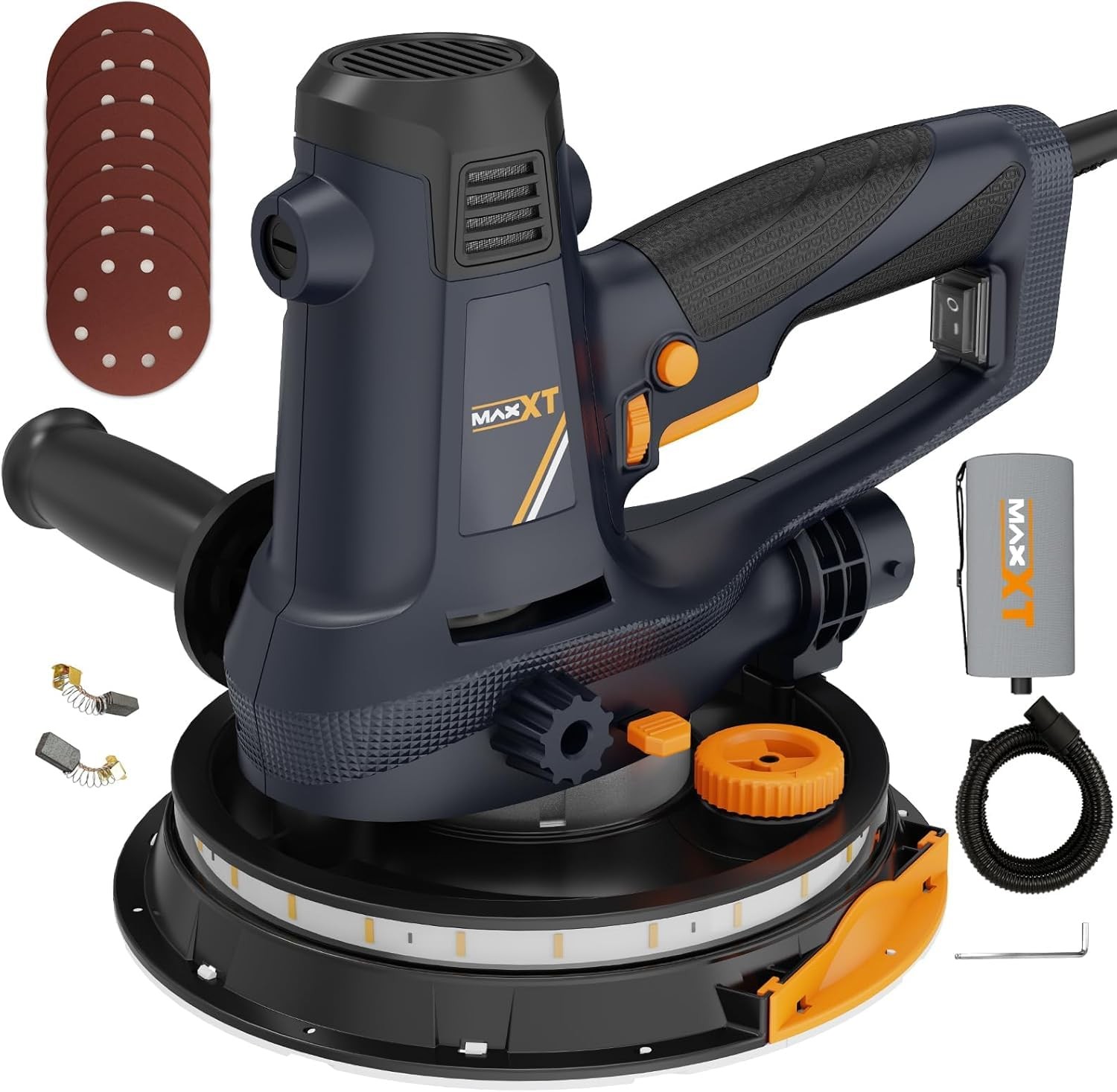 MAXXT Handheld Drywall Sander 810W, Electric for Extra Large, Gray