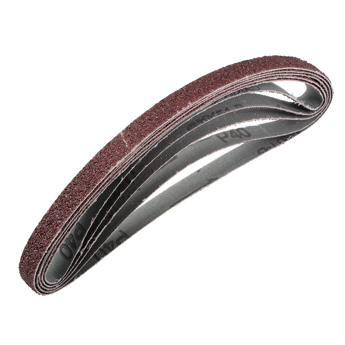 5pcs Sanding Belt 40 Grit Aluminum Oxide Sand Belts 1/2 x 18 Inch