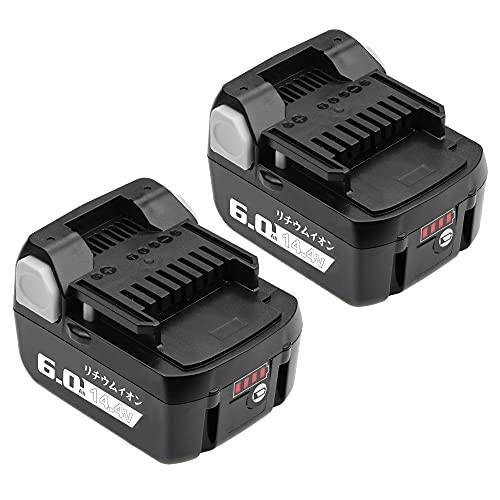 VANKO Compatible Hitachi 14.4v Batteries BSL1460 6000mAh Capacity 2-Pack