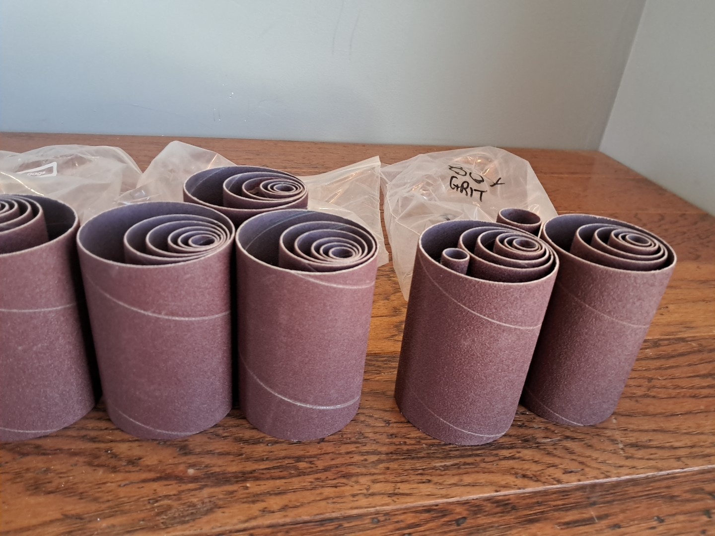 Lot Of 50 4.5 Inch Spindle Sanding Sleeves Assorted 50 80 150 Grit Set N75