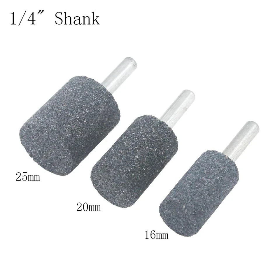 Inovsolid 8 Pcs Assorted Drill Grinding Stones 1/4 Inch Shank Various Shape A…