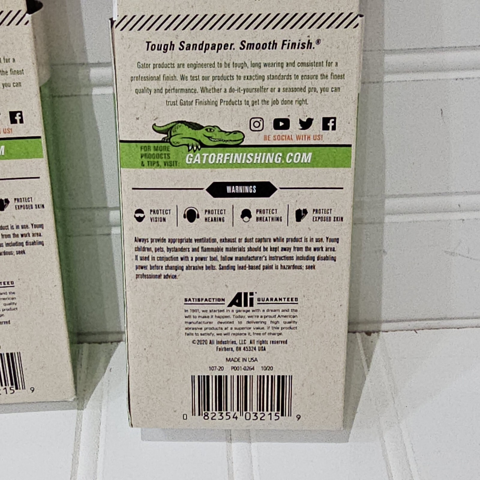 Lot 2x GATORPOWER 1” X 42” SANDING BELTS 3 PK NEW IN PACKAGE Total Of 6 Belts