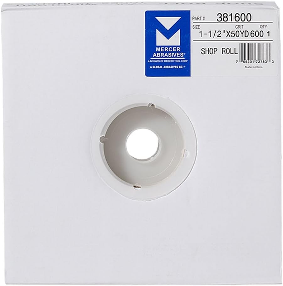 381600-1-1/2″ x 50 yards Shop Roll, 600 Grit 1-1/2" x 50 yd, 600