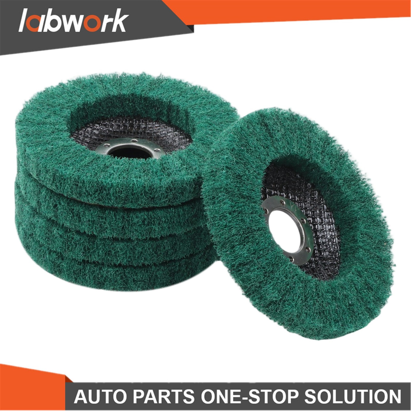 Labwork 10 Pack 4-1/2″ x 7/8″ 180 & 320 Grit Scour Flap Disc for Angle Grinder