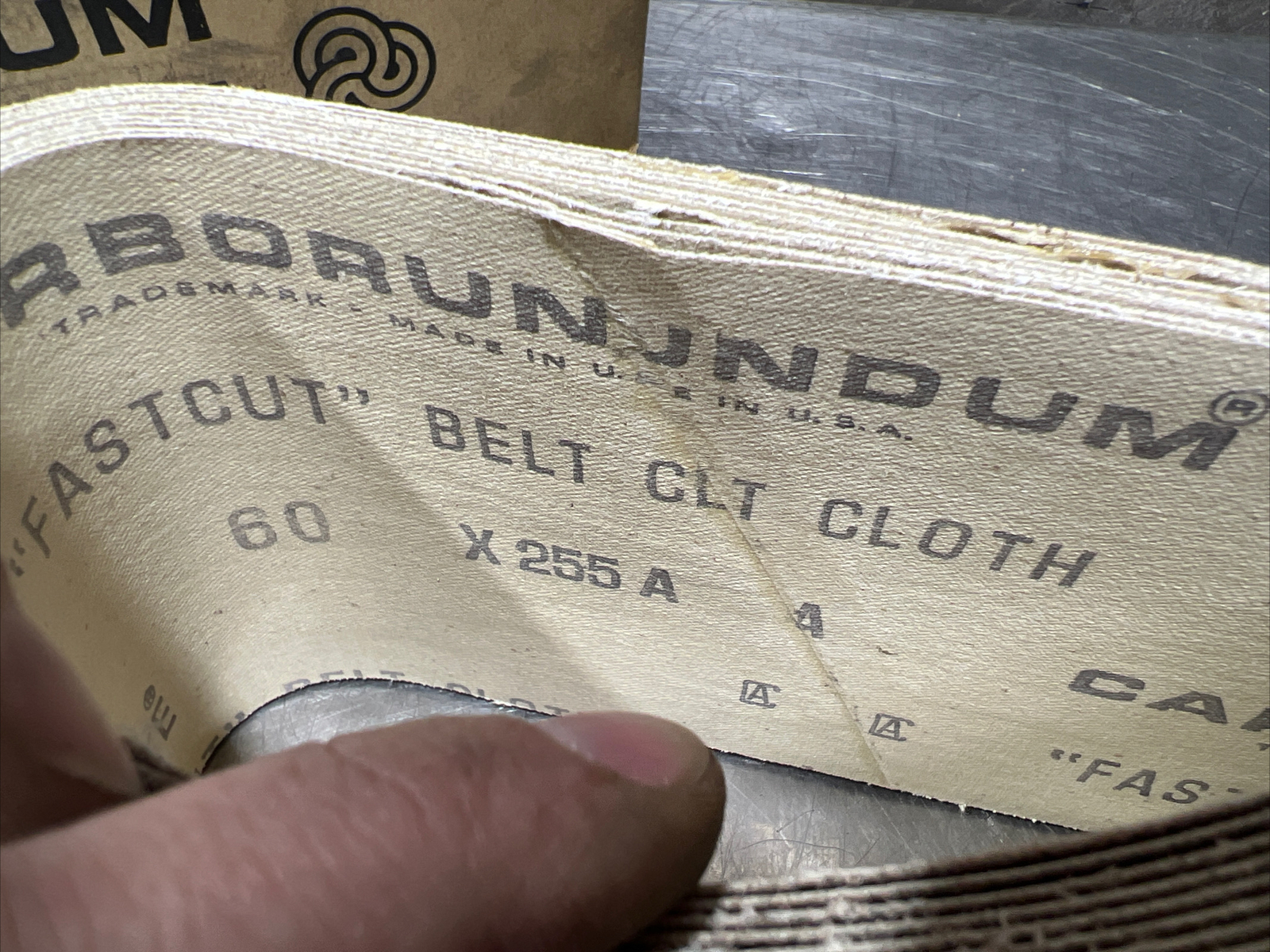 Carborundum X 255A 60 Grit Aloxite Sanding Belt (10 Pack) Nos Surplus