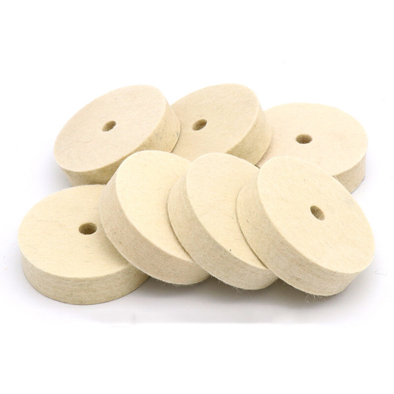 3” 75mm Wool Felt Buffing Polishing Wheel Disc Pad for Bench Grinder Metal Wood