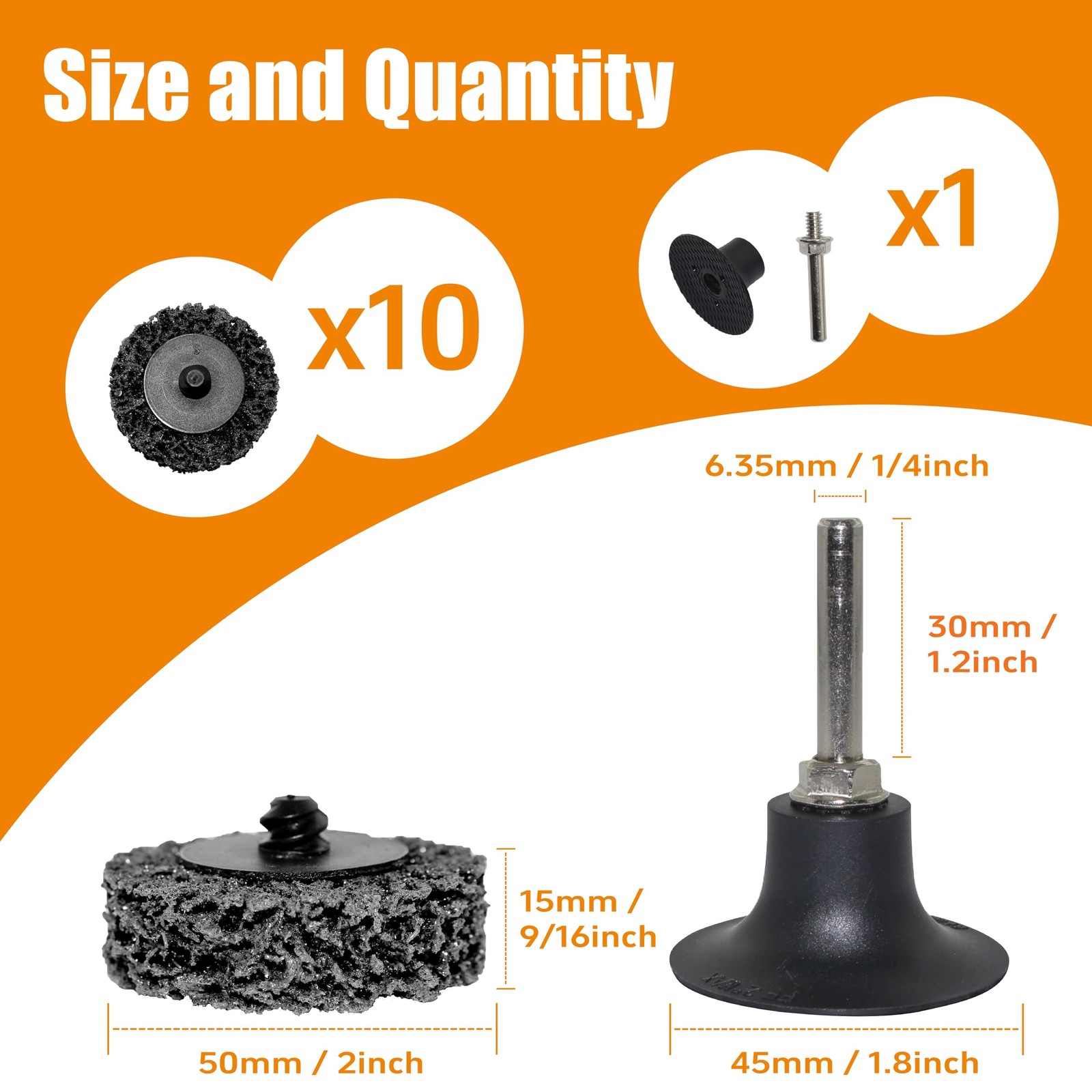 Strip Disc 2 inch Paint Rust Remover Disc for Die Grinder, 2inch Black Strip …