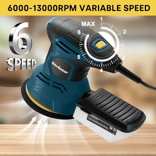 Orbital Sander with 6 Speeds, Dust Collection, 5 in Corded | 6,000-13,000 2.5A